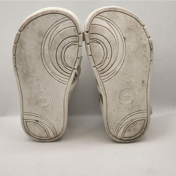 Wonder Nation Girls Sandals White Size 6 - Picture 6 of 6
